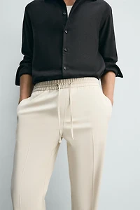 JOGGER WAIST STRETCH PANTS