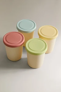 LOT POTS GLACE SILICONE (LOT DE 4)