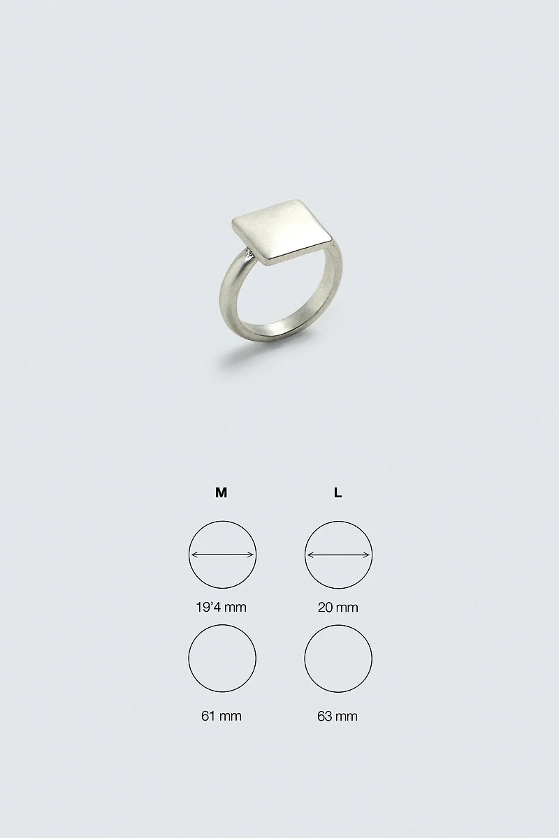 METAL SIGNET RING