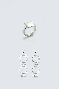 METAL SIGNET RING