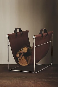 FIREWOOD STAND WITH HANDLES