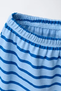 ENSEMBLE T-SHIRT ET BLOOMER À RAYURES