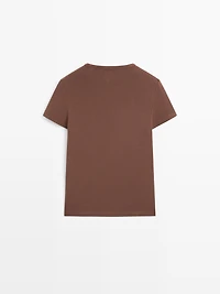 Lyocell blend short sleeve T-shirt