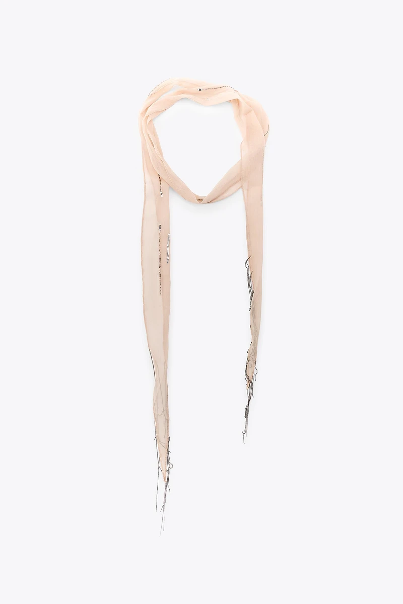FOULARD FANTAISIE FRANGES
