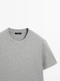 Short sleeve cotton melange T-shirt