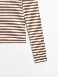 Striped 100% cotton T-shirt