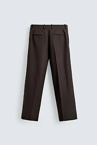 100% WOOL PLEATED PANTS