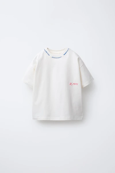 LOBSTER EMBROIDERY T-SHIRT