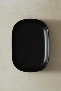 BLACK RESIN SOAP DISH