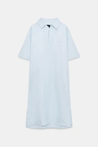 LINEN BLEND TUNIC SHIRT ZW COLLECTION