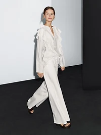 Blouse fluide à volants
