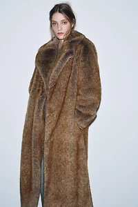 FAUX FUR COAT ZW COLLECTION LIMITED EDITION