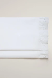 RUFFLED COTTON FLAT SHEET
