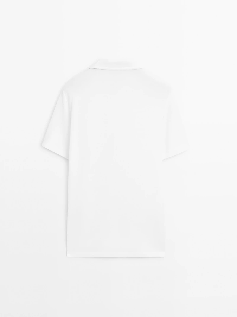 Polo manches courtes textur