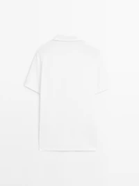 Polo manches courtes textur