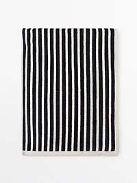 Serviette rayée en coton