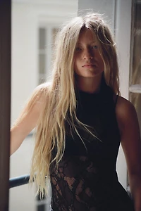 LACE HALTER BODYSUIT