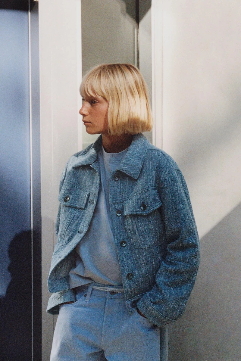 TEXTURED TRUCKER JACKET