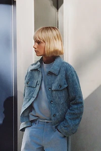 TEXTURED TRUCKER JACKET