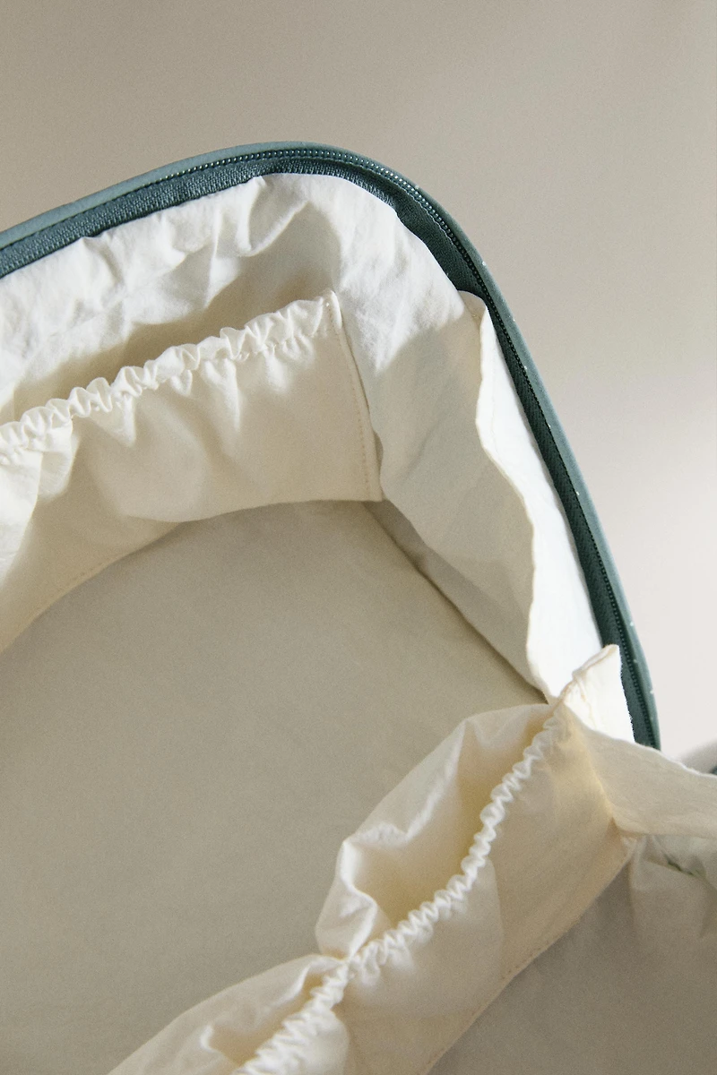 TROUSSE DE TOILETTE ENFANT COTON FEUILLES