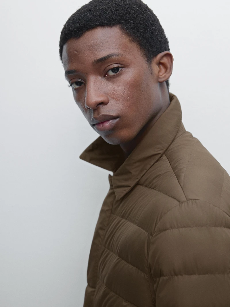 Reversible water-repellent down blend waistcoat