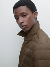 Reversible water-repellent down blend waistcoat