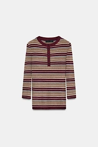 STRIPED KNIT JUMPER