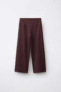 RIBBED TOP AND STRAIGHT PANTS SET