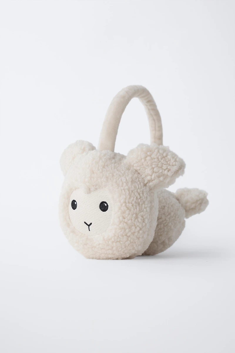 SHEEP FAUX SHEARLING EAR MUFFS