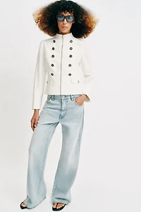 VESTE COL MONTANT BOUTONS