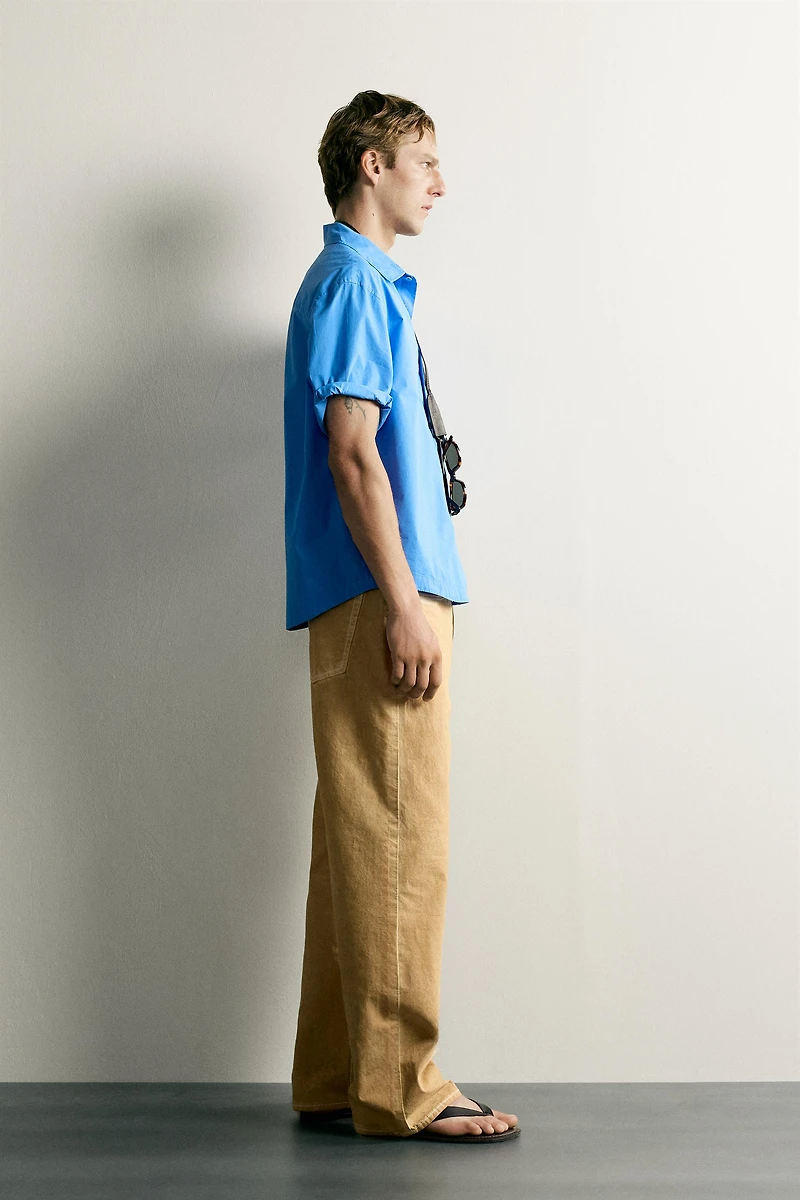RELAXED FIT POPLIN SHIRT