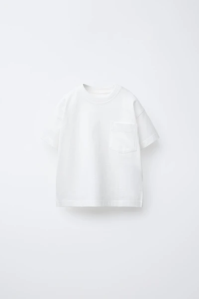 T-SHIRT UNI À POCHE