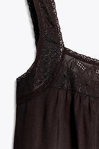 LACE EMBROIDERY DRESS