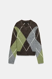 DIAMOND KNIT JUMPER