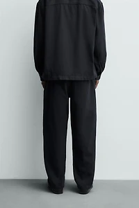 REGULAR FIT TWILL PANTS