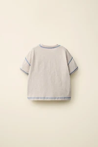 TOPSTITCHED T-SHIRT CREATED BY CARAMEL LONDON X ZARA