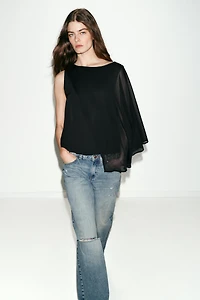 COMBINATION CAPE BLOUSE