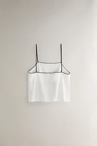 STRIPED JACQUARD TOP