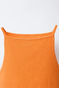 RIBBED KNIT TOP