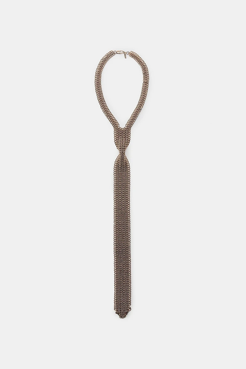METAL TIE NECKLACE
