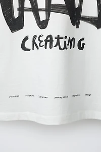 TEXT PRINTED T-SHIRT