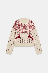 CHRISTMAS JACQUARD KNIT JUMPER