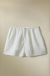 SHORT COTON BRODERIES