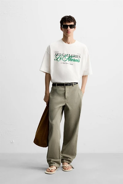 T-SHIRT À INSCRIPTION IMPRIMÉE