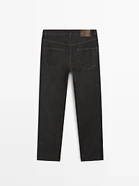 Faux jean tapered fit léger