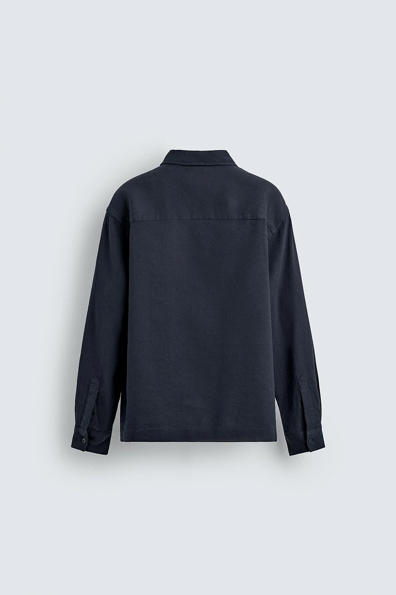COTTON-LINEN POLO SHIRT