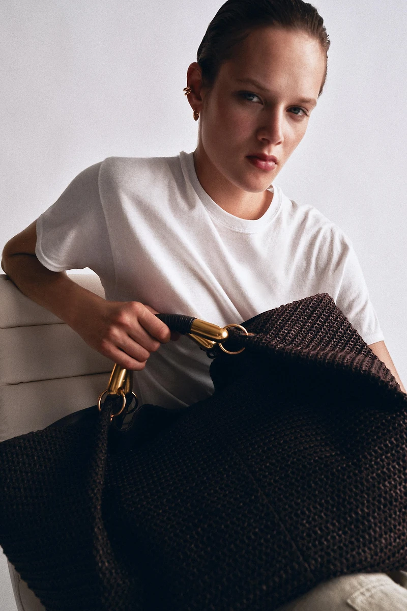 MAXI BRAIDED EFFECT HANDBAG