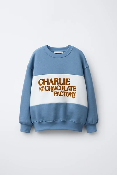 CHARLIE AND THE CHOCOLATE FACTORY ROALD DAHL © PRINTED SWEATSHIRT
