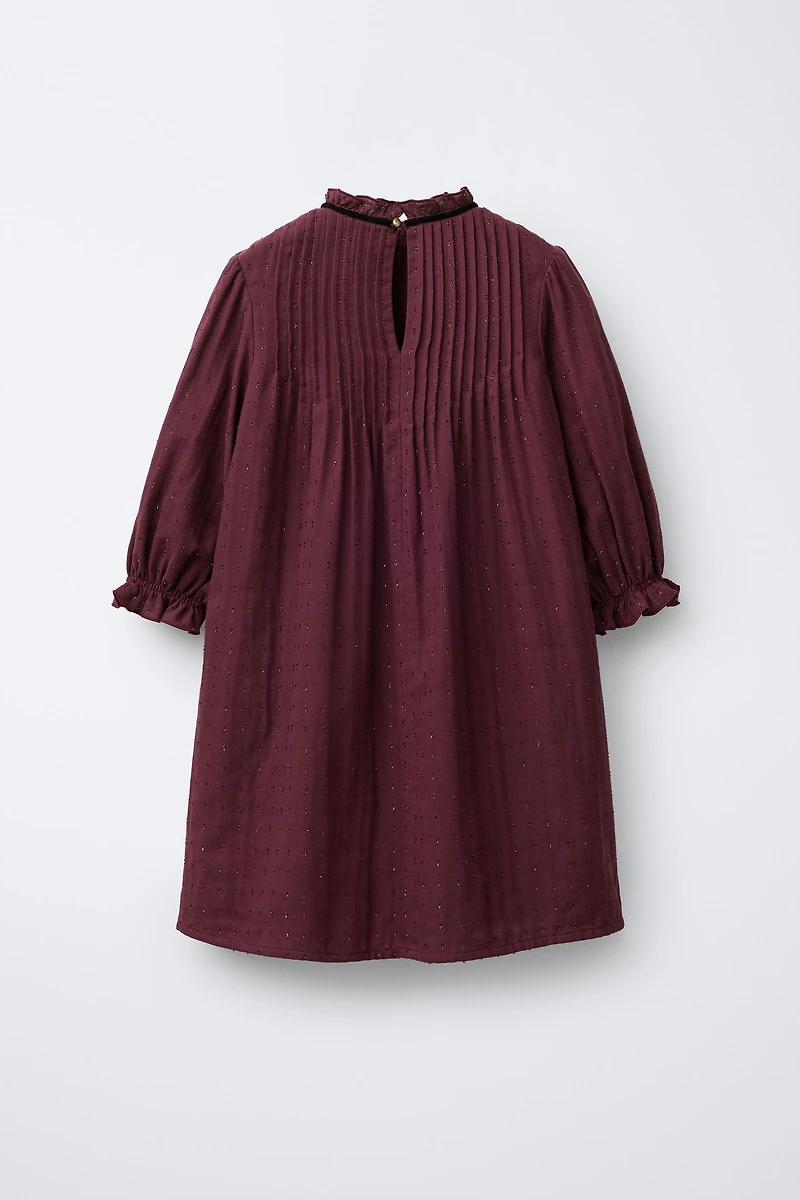 ROBE EN PLUMETIS BRILLANT