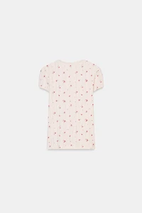 POINTELLE FLORAL T-SHIRT